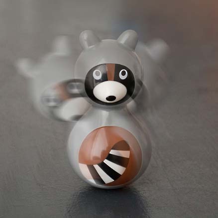 Goldfisch Spielzeug Geschenke Wachbär Wackeltier racoon kid-o